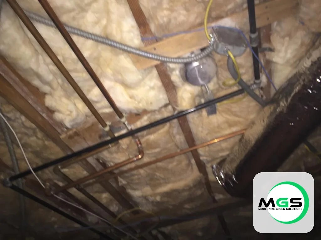 Attic ductwork and insulation upgrade for energy efficiency