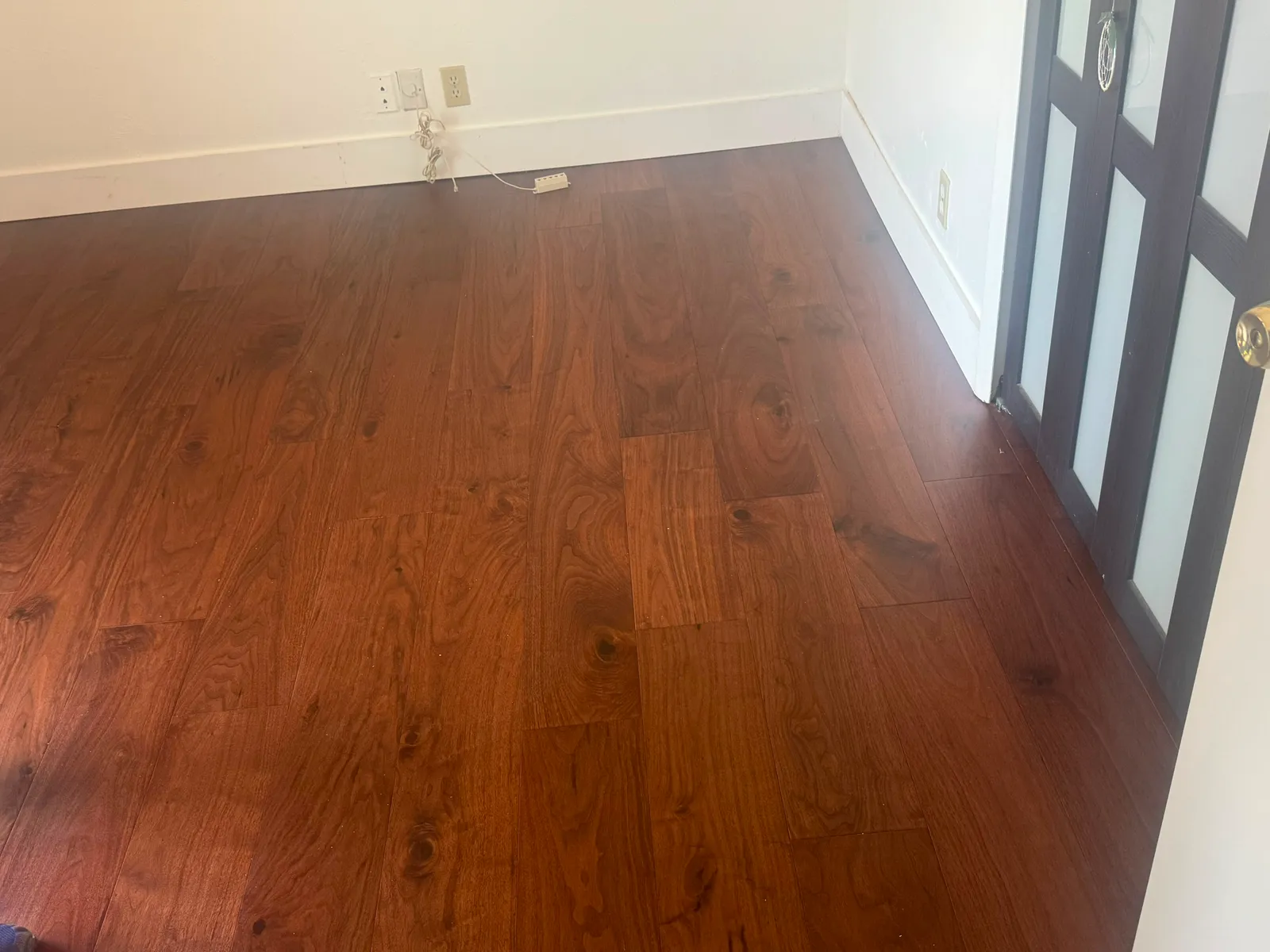 New plank flooring installed by MGS in a Broward County home