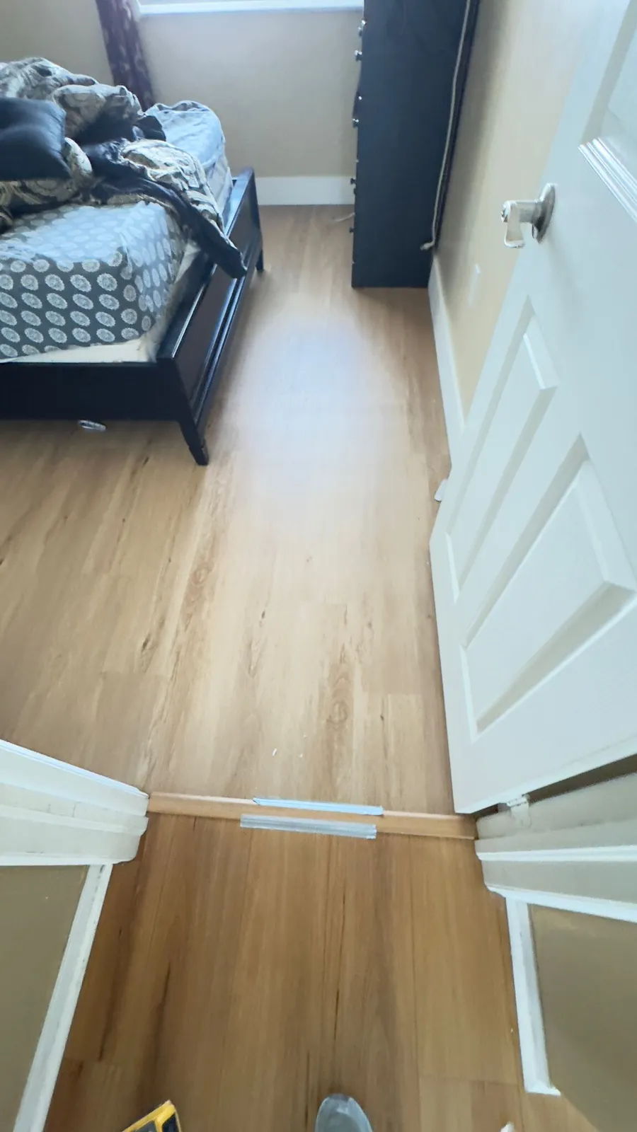Wood-look vinyl plank flooring installed by MGS in a Miami-Dade home