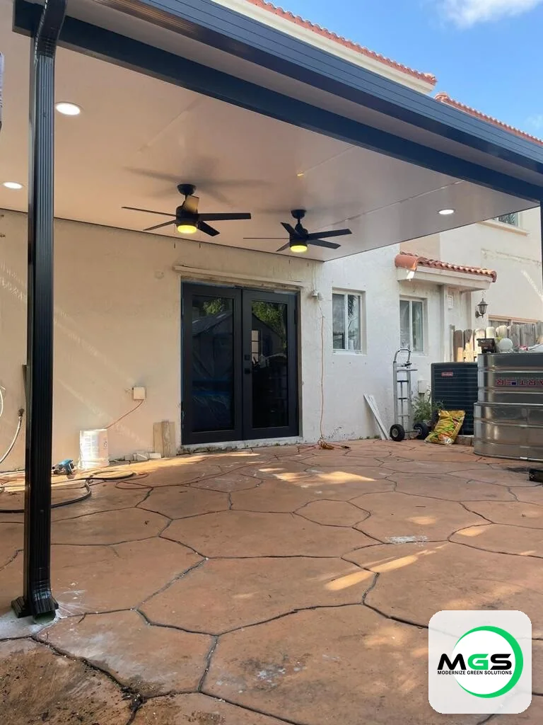 Paver patio landscaping upgrade