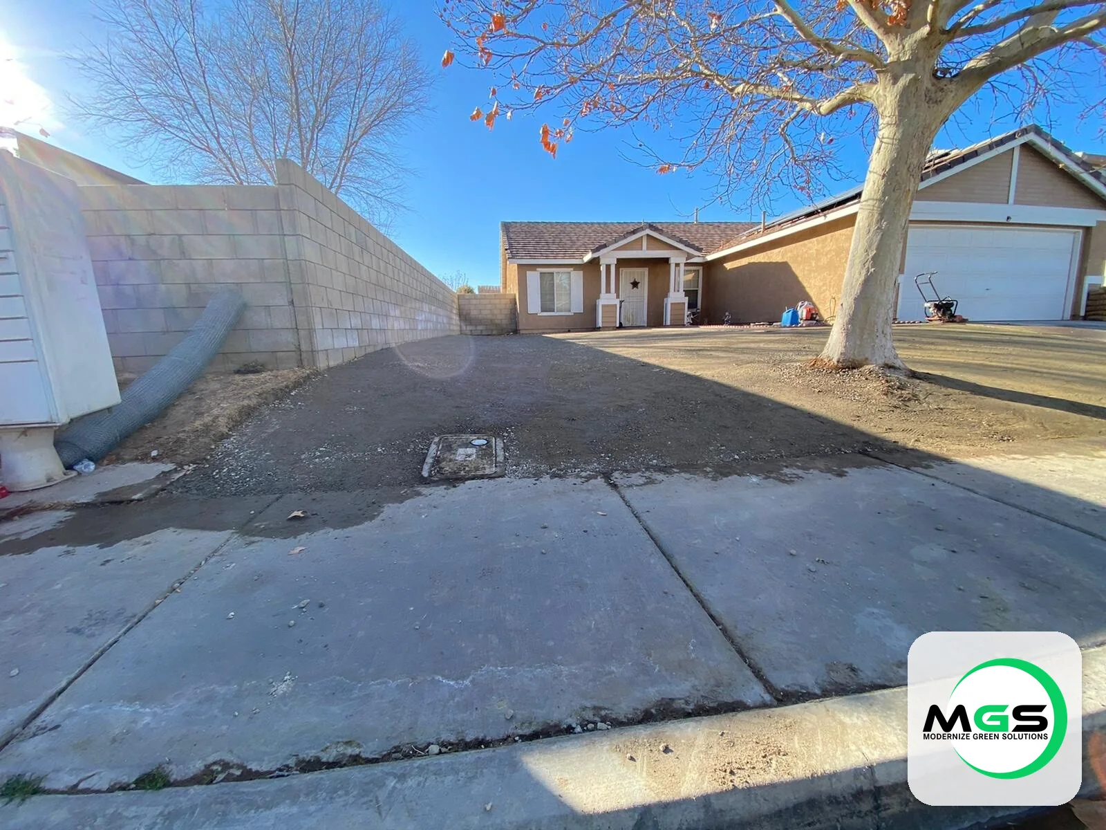 Yard transformation with artificial turf by Modernize Green Solutions